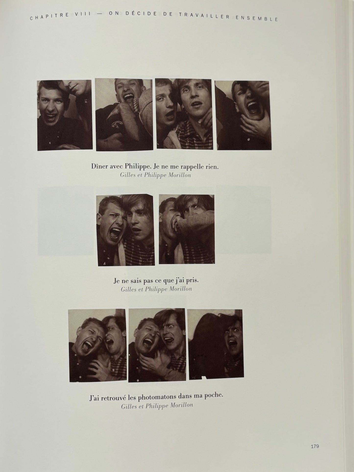 Autobiographie en photomatons 1968-1988. (DEDICATED with DRAWING)