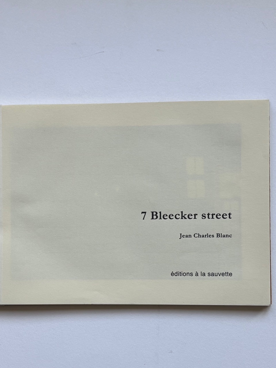 7 Bleecker street