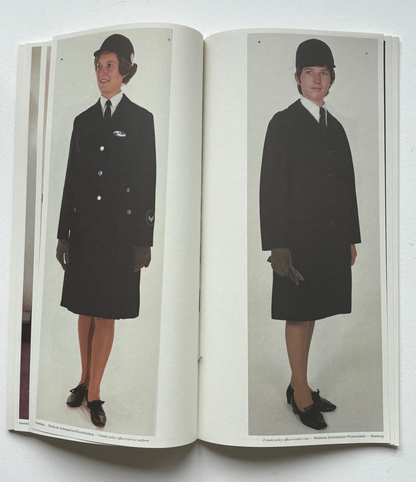 MODELS. A collection of 132 German police uniforms and how they should be worn.