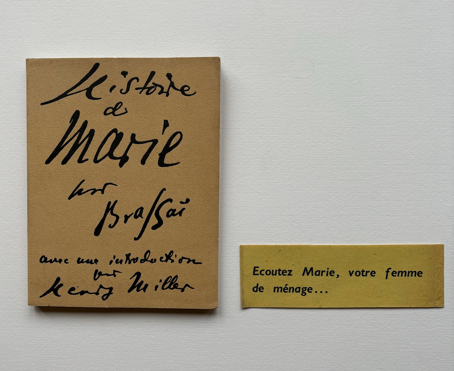 HISTOIRE DE MARIE. Avec une introduction par Henry Miller.