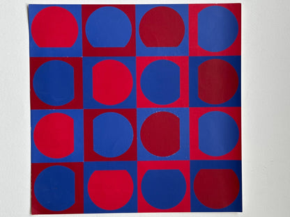 Panderma 6 Sondernummer – Numéro spécial VASARELY. Complete with the original screen printing.
