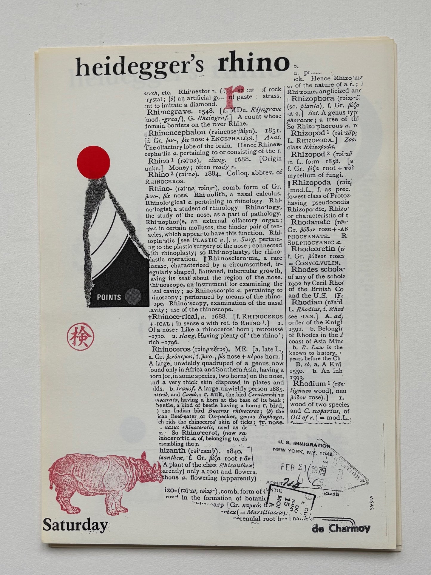 Heidegger’s rhino. (DEDICATED)