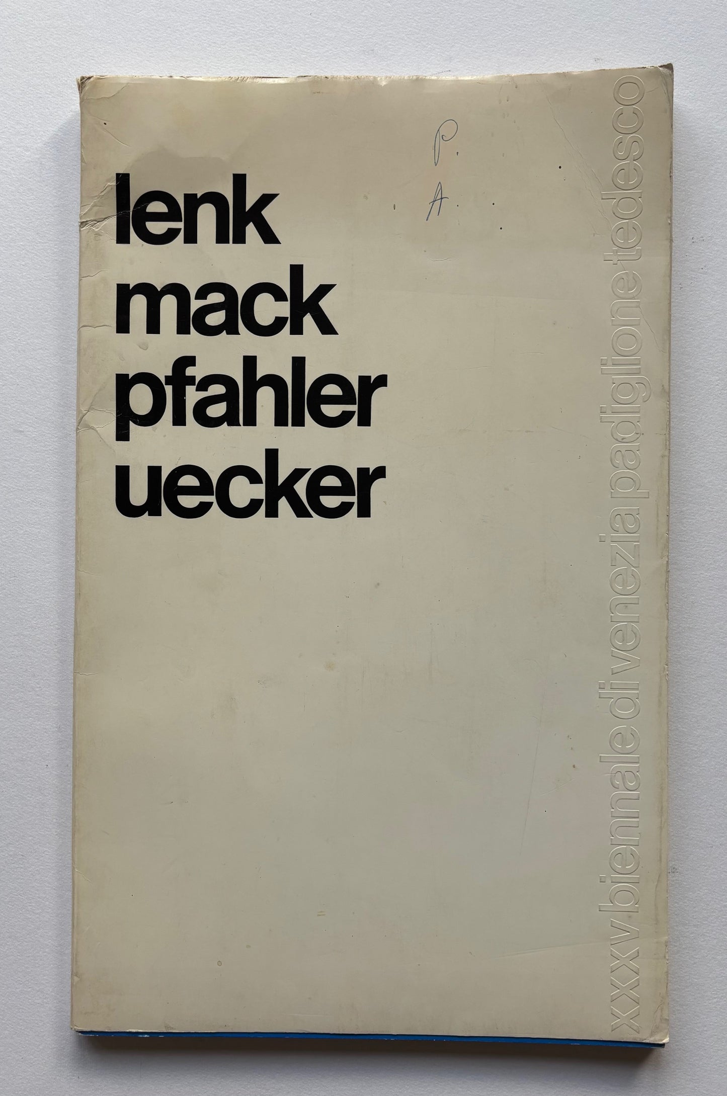 lenk mack pfahler uecker. XXXV biennale di venezia padiglione tedesco