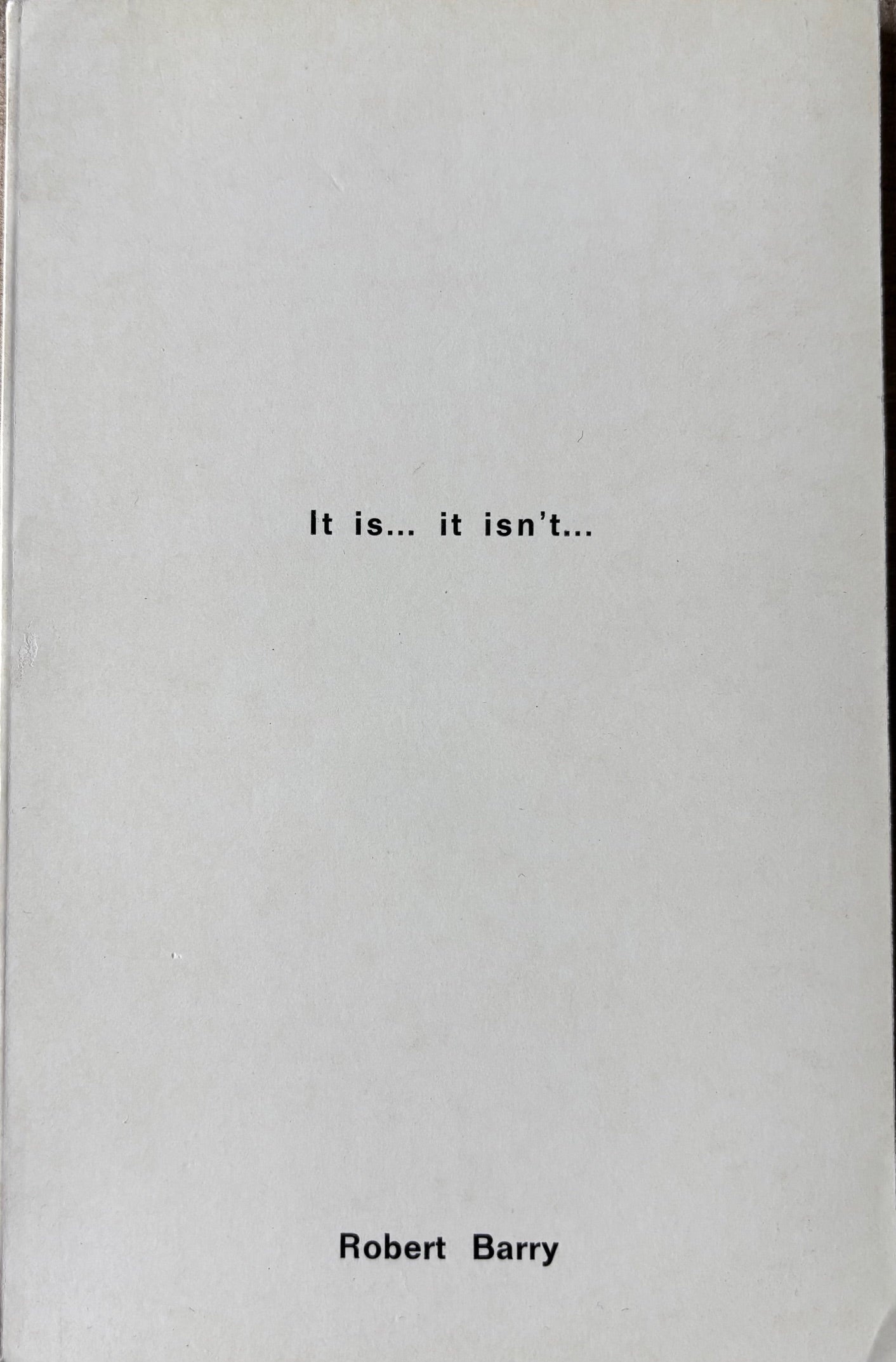 It is... it isn’t... (DEDICATED)