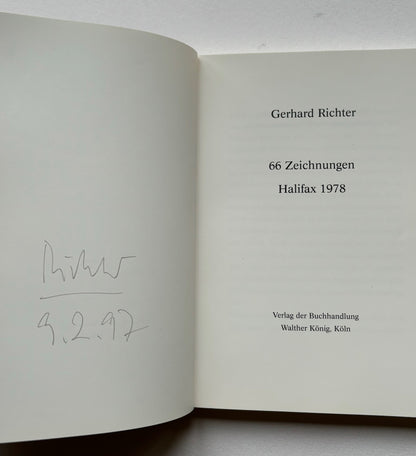 Gerhard Richter: 66 Zeichnungen Halifax 1978. (SIGNED)