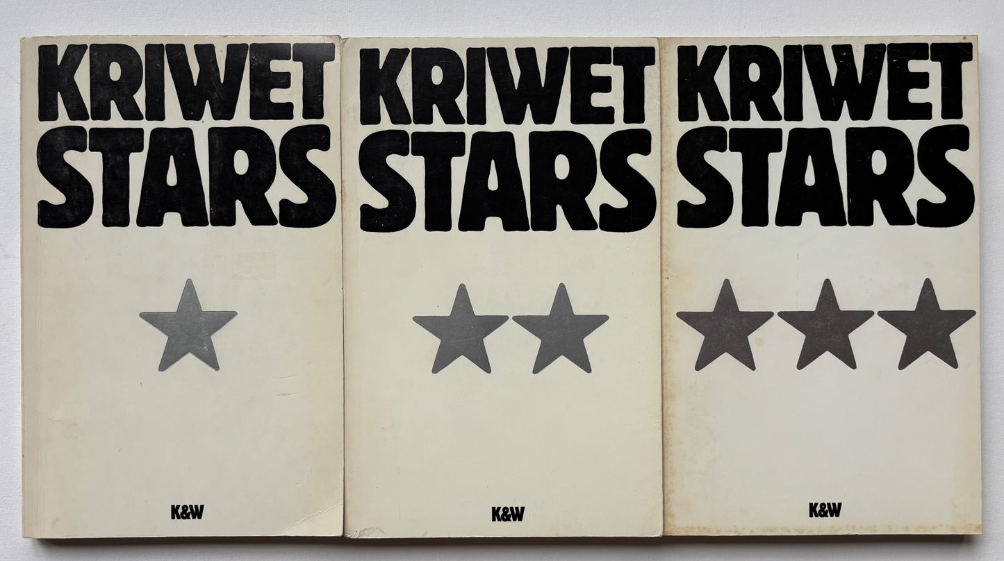 Kriwet Stars *. Lexicon in 3 Bänden. Band 1/A-H, Kriwet Stars**. Band 2/I-Q & Kriwet Stars ***. Band 3/R-Z. (three volumes.)