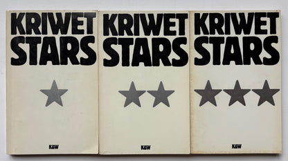Kriwet Stars *. Lexicon in 3 Bänden. Band 1/A-H, Kriwet Stars**. Band 2/I-Q & Kriwet Stars ***. Band 3/R-Z. (three volumes.)