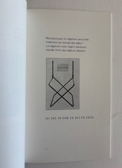 Le siège des idées. Analyse logique de Edwige Regenwetter. (NUMBERED)