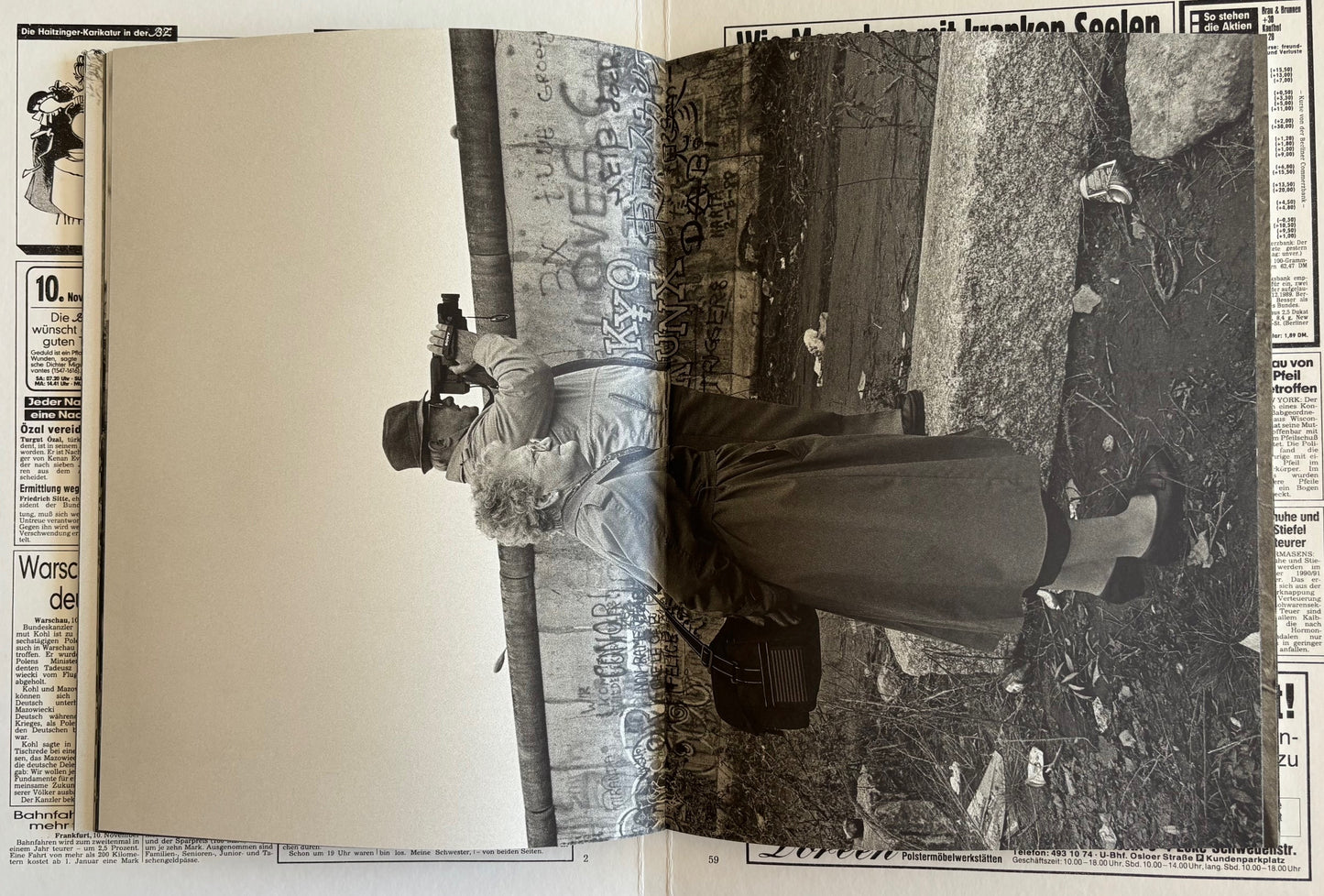 Die Mauer ist weg! A series of fortunate events…and a search for Berthold Brecht. (SIGNED)