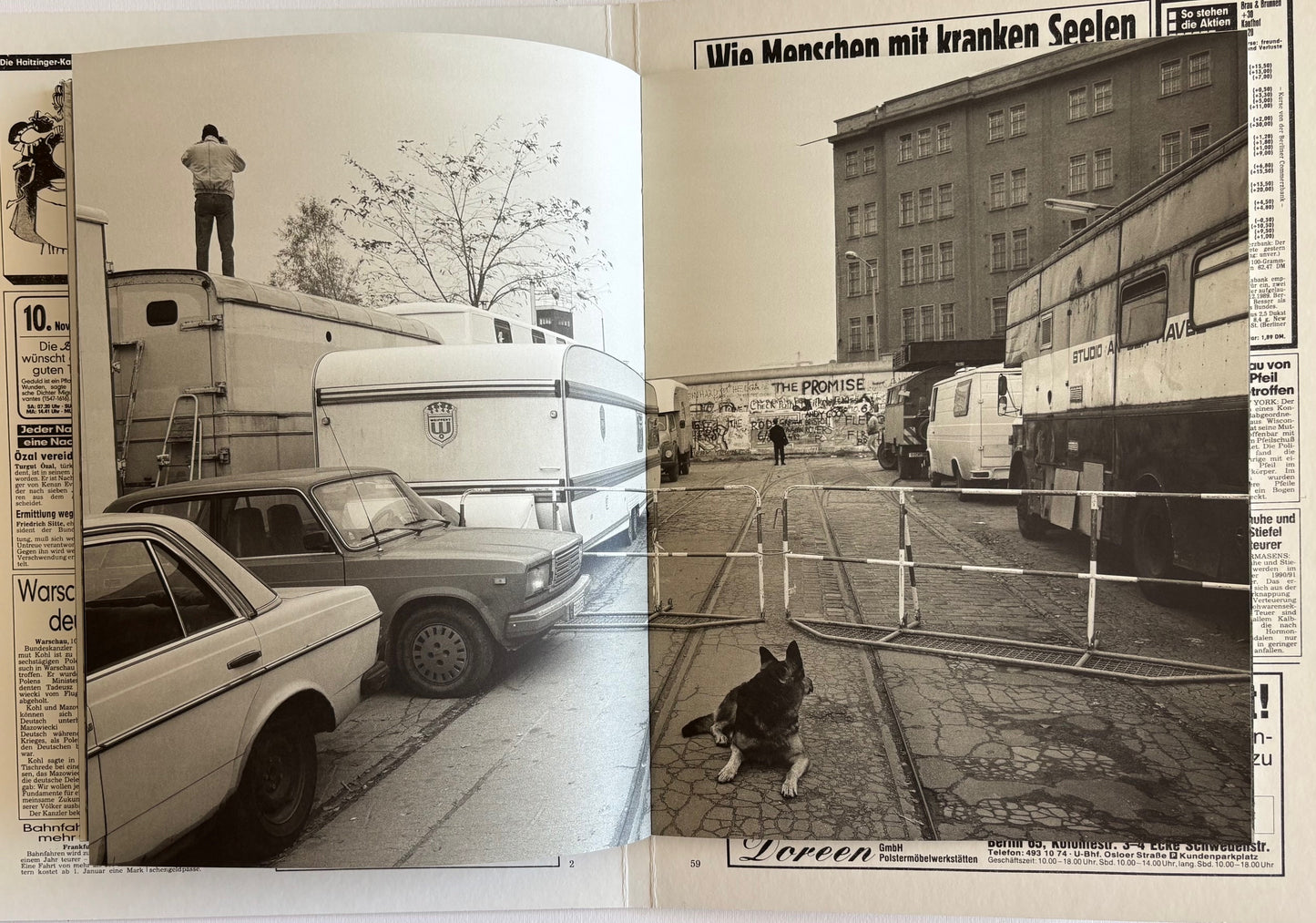 Die Mauer ist weg! A series of fortunate events…and a search for Berthold Brecht. (SIGNED)