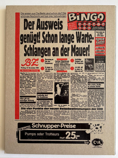 Die Mauer ist weg! A series of fortunate events…and a search for Berthold Brecht. (SIGNED)