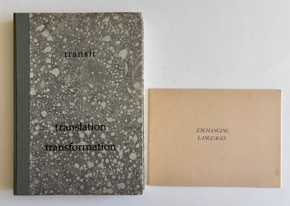 TRANSIT 1 Taal Beeld Taal, TRANSIT 2 Mirror Spiegel Miroir and TRANSIT 3 Translation Transformation. (COMPLETE SET)