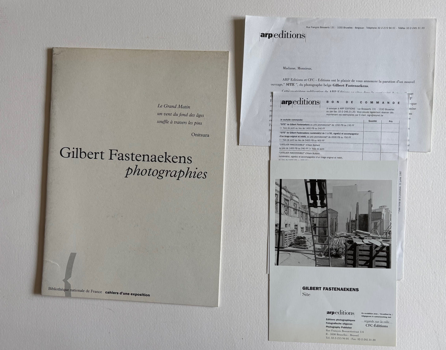 Nocture + Essai pour une archéologie imaginaire. 1980-1987. Special edition of the 2 volumes. (+ 2 PHOTOGRAPHS, SIGNED, NUMBERED)