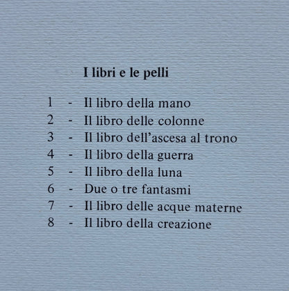 Piccolo Notturno di solitudine e di grazia per una libreria,sette libri e due pelli di tamburo.