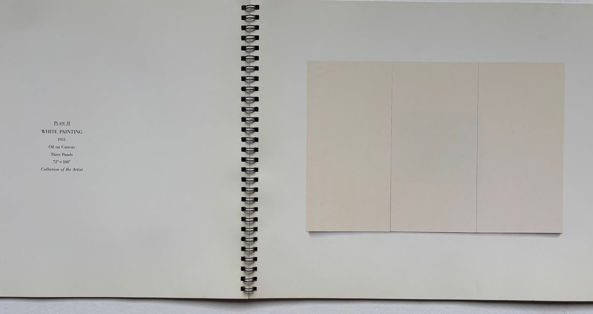 RAUSCHENBERG. The white and black paintings 1949-1952 Larry Gagosian Gallery New York.