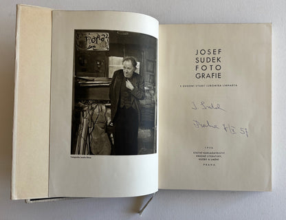 Josef Sudek Fotografie. S. Uvodui Studit Lubomira Linharta. (SIGNED, DATED)